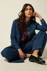 Pearl Jacket Soul Denim - Denim Blue