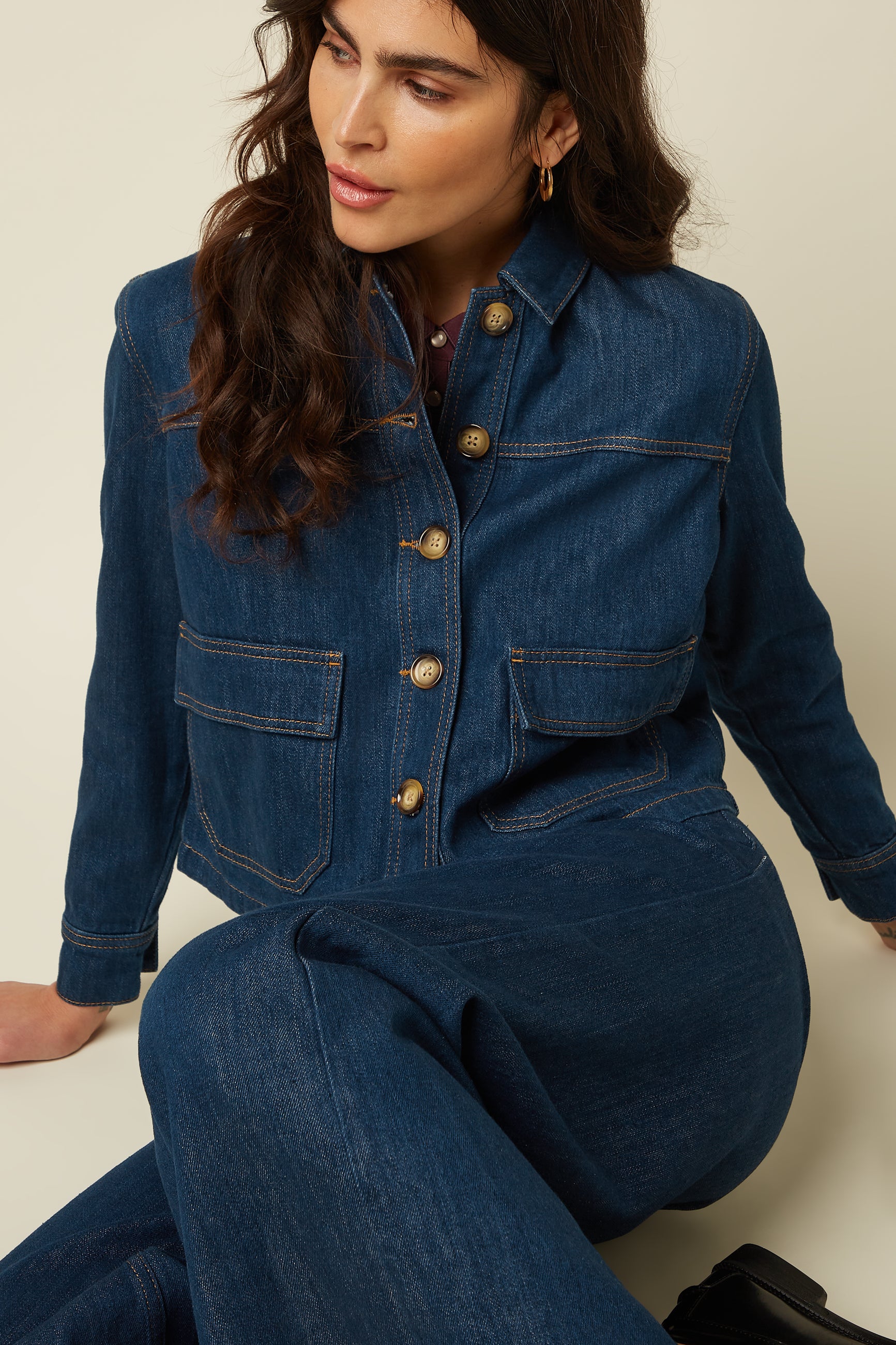 Pearl Jacket Soul Denim - Denim Blue