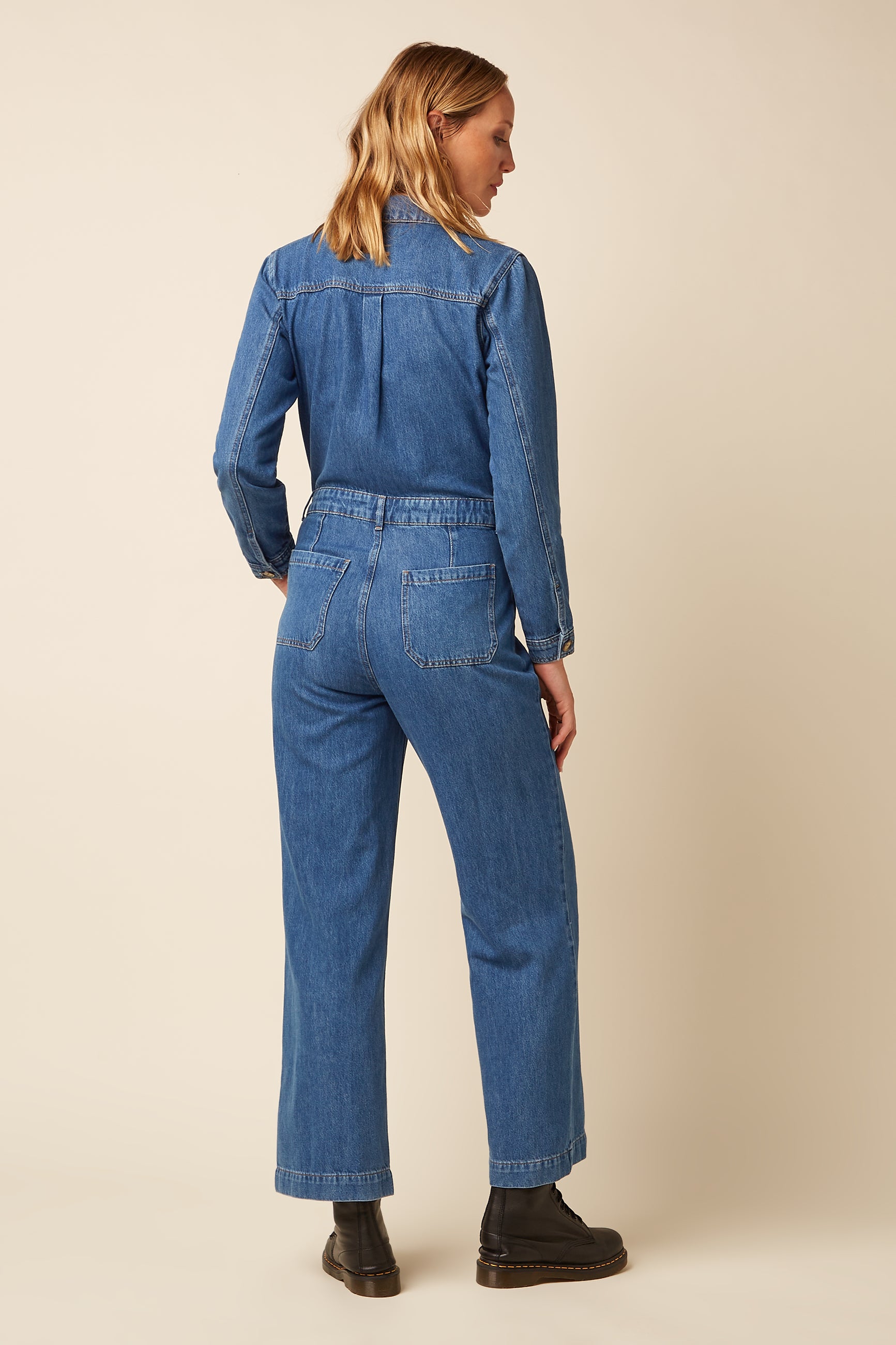 Tania Jumpsuit Stone Denim - Blue Tint