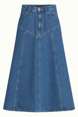 Dolly Skirt Stone Denim - Blue Tint