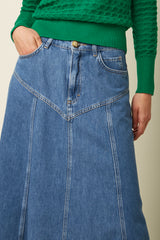 Dolly Skirt Stone Denim - Blue Tint