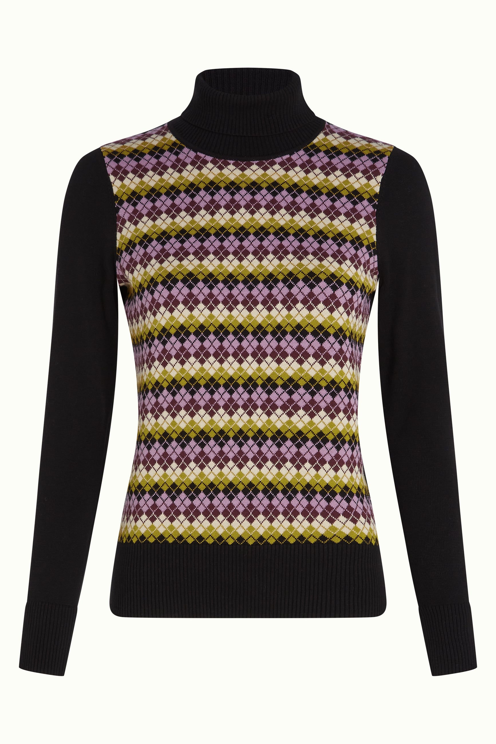 Rollneck Top Chicago - Black