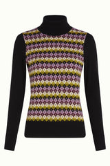 Rollneck Top Chicago - Black
