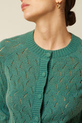 Cardi Raglan Farfalle - Fir Green