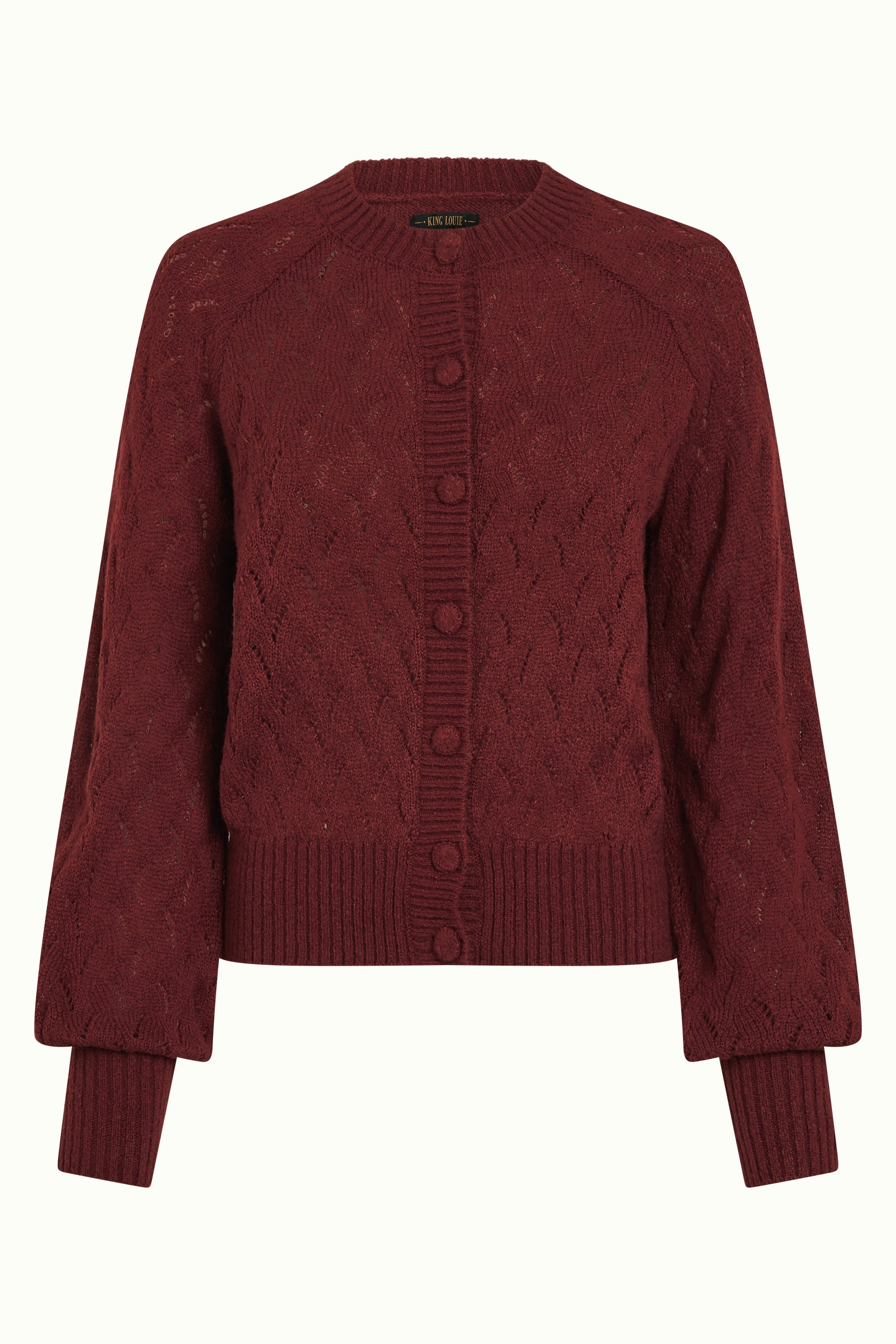 Cardi Raglan Farfalle - Henna Red