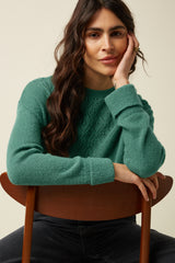 Mauve Top Farfalle - Fir Green
