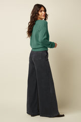 Mauve Top Farfalle - Fir Green