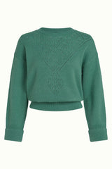 Mauve Top Farfalle - Fir Green