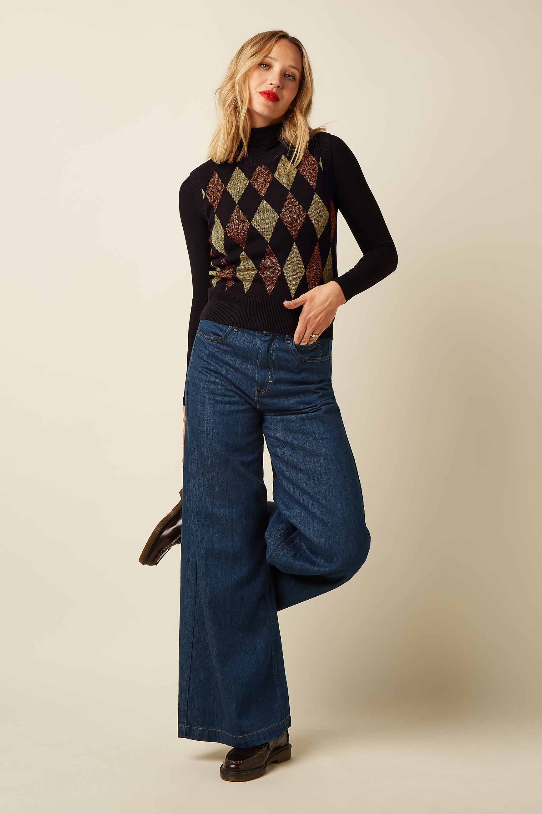 Boxy Spencer Glim - Black
