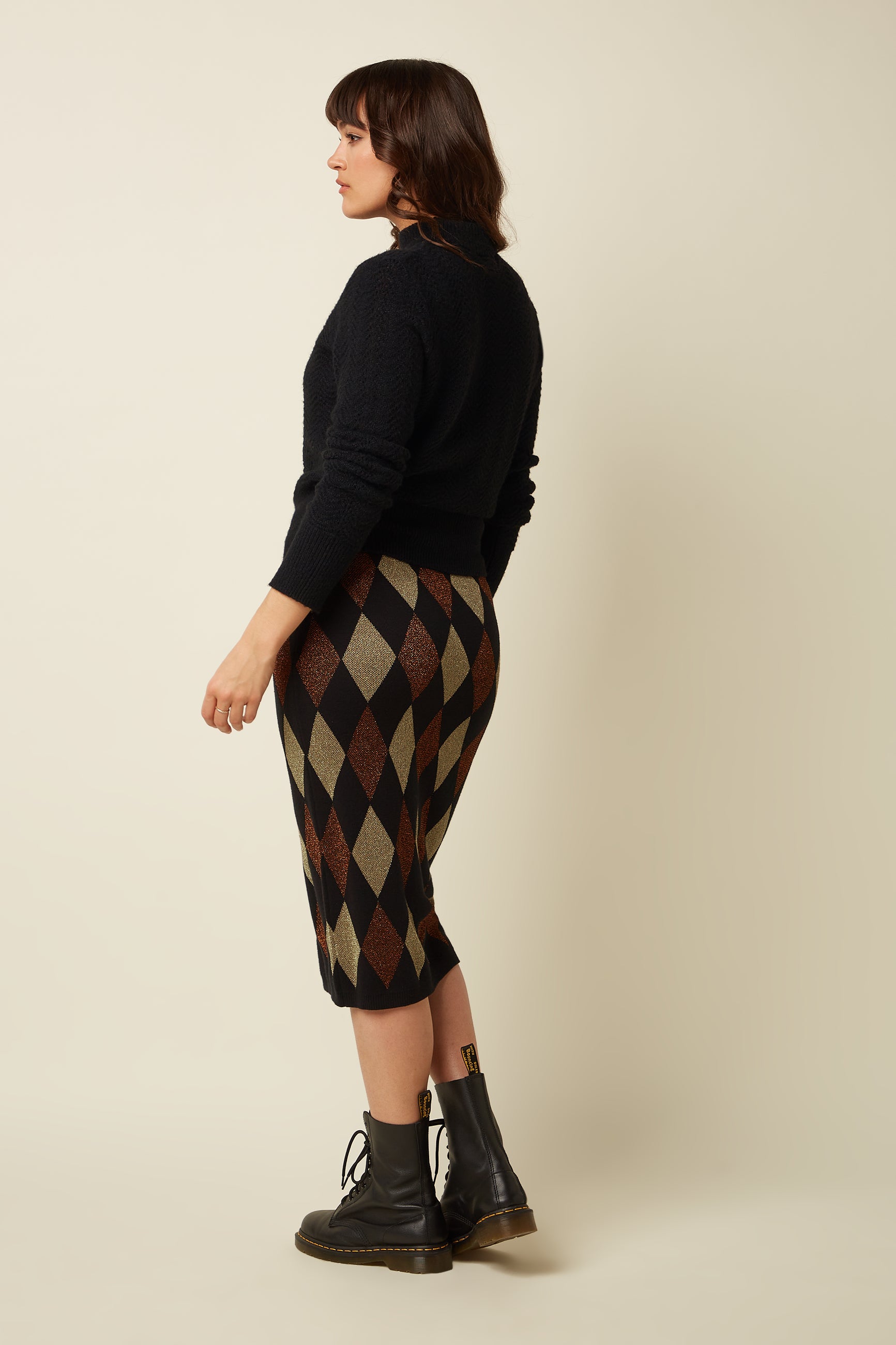 Midi Skirt Glim - Black