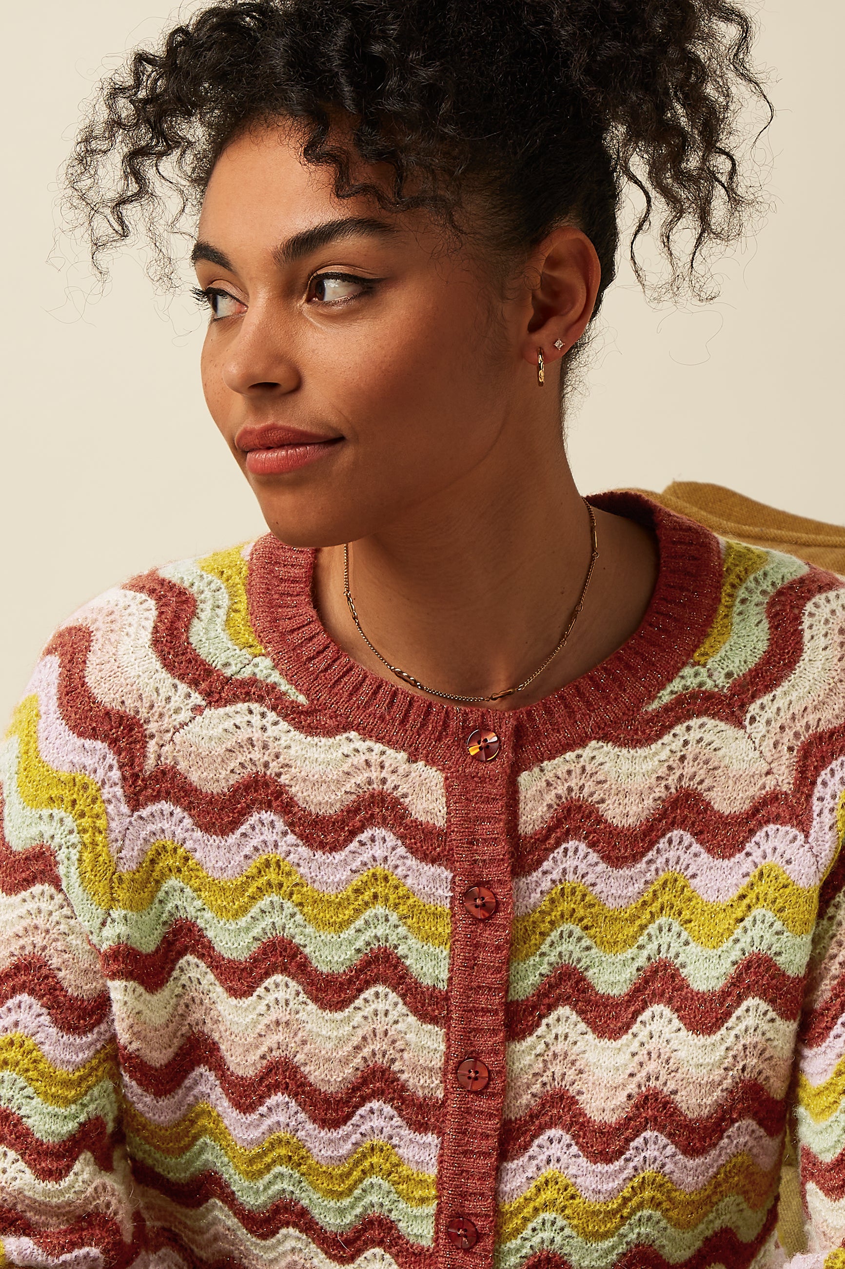 Cardi Raglan Mesa - Bronze Brown