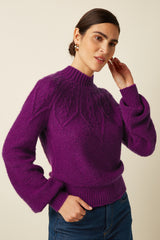 Joanie Raglan Top Orcia - Caspia Purple
