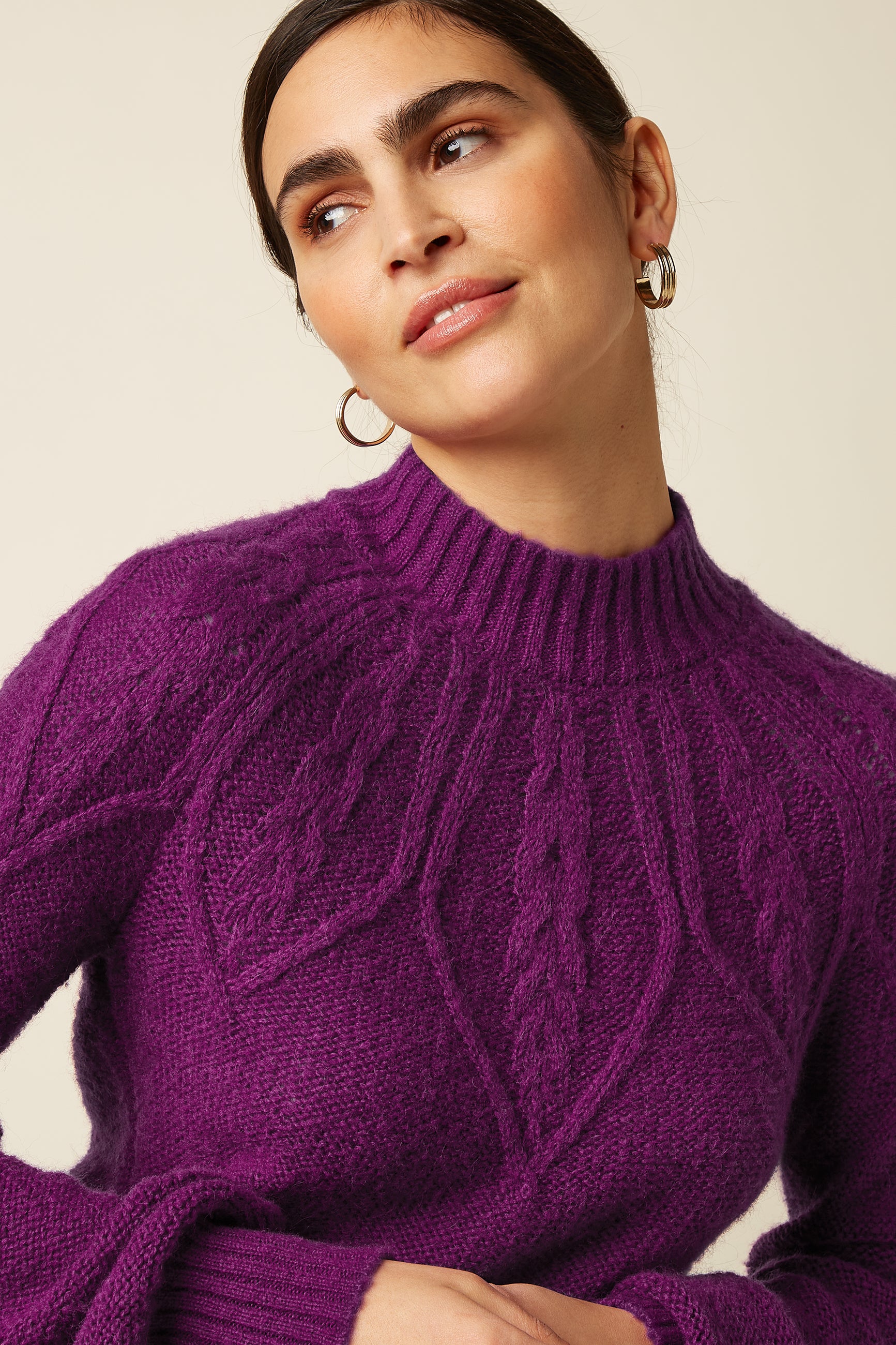 Joanie Raglan Top Orcia - Caspia Purple