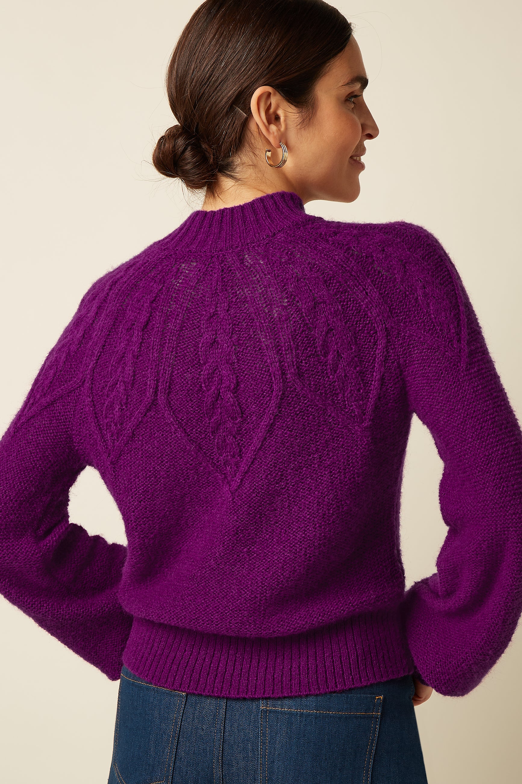 Joanie Raglan Top Orcia - Caspia Purple