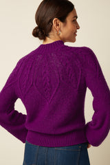 Joanie Raglan Top Orcia - Caspia Purple