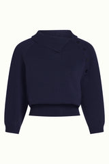 Zira Knit Top Bonheur - Evening Blue