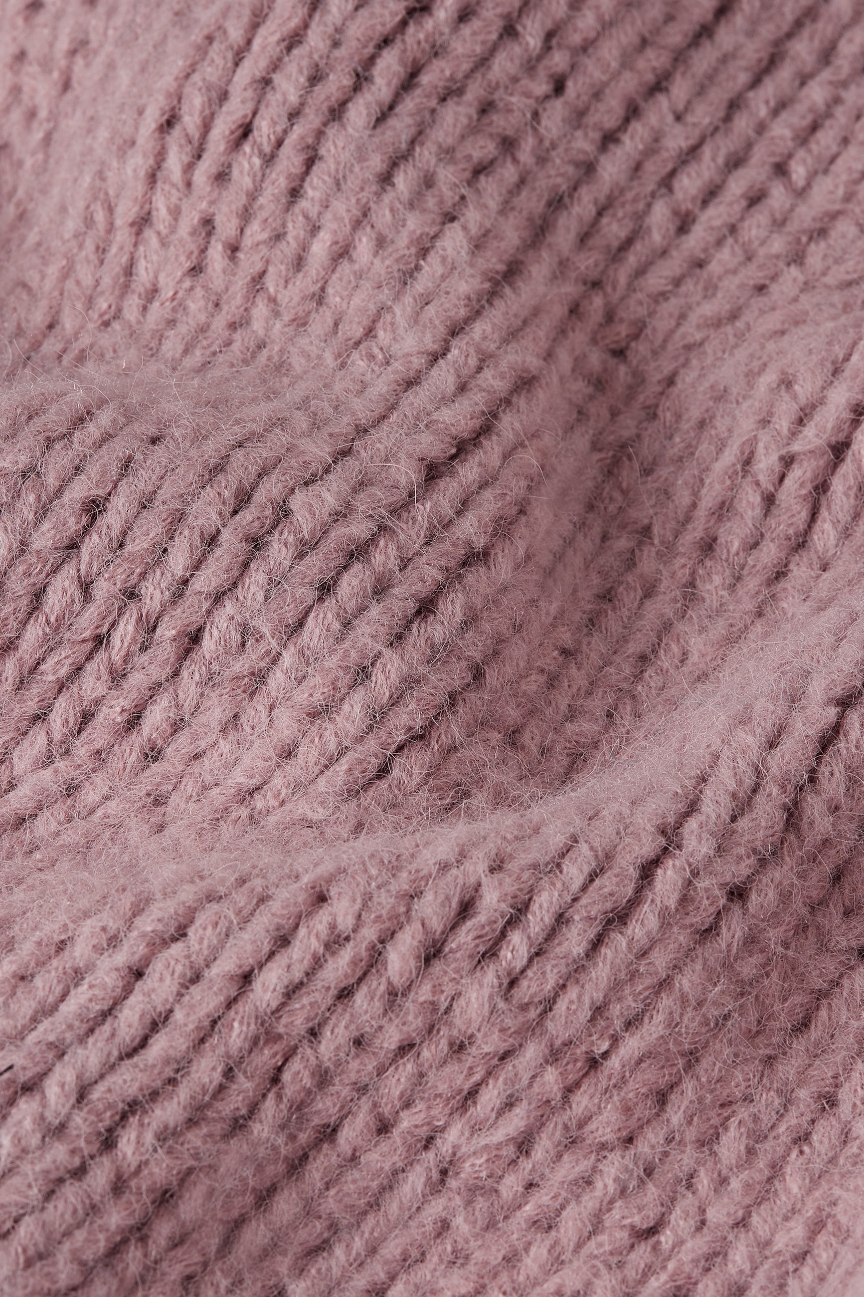 Cardi Oversize Short Campo Knit - Mauve Pink