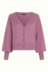 Cardi V Raglan Cocoon - Crocus Lilac