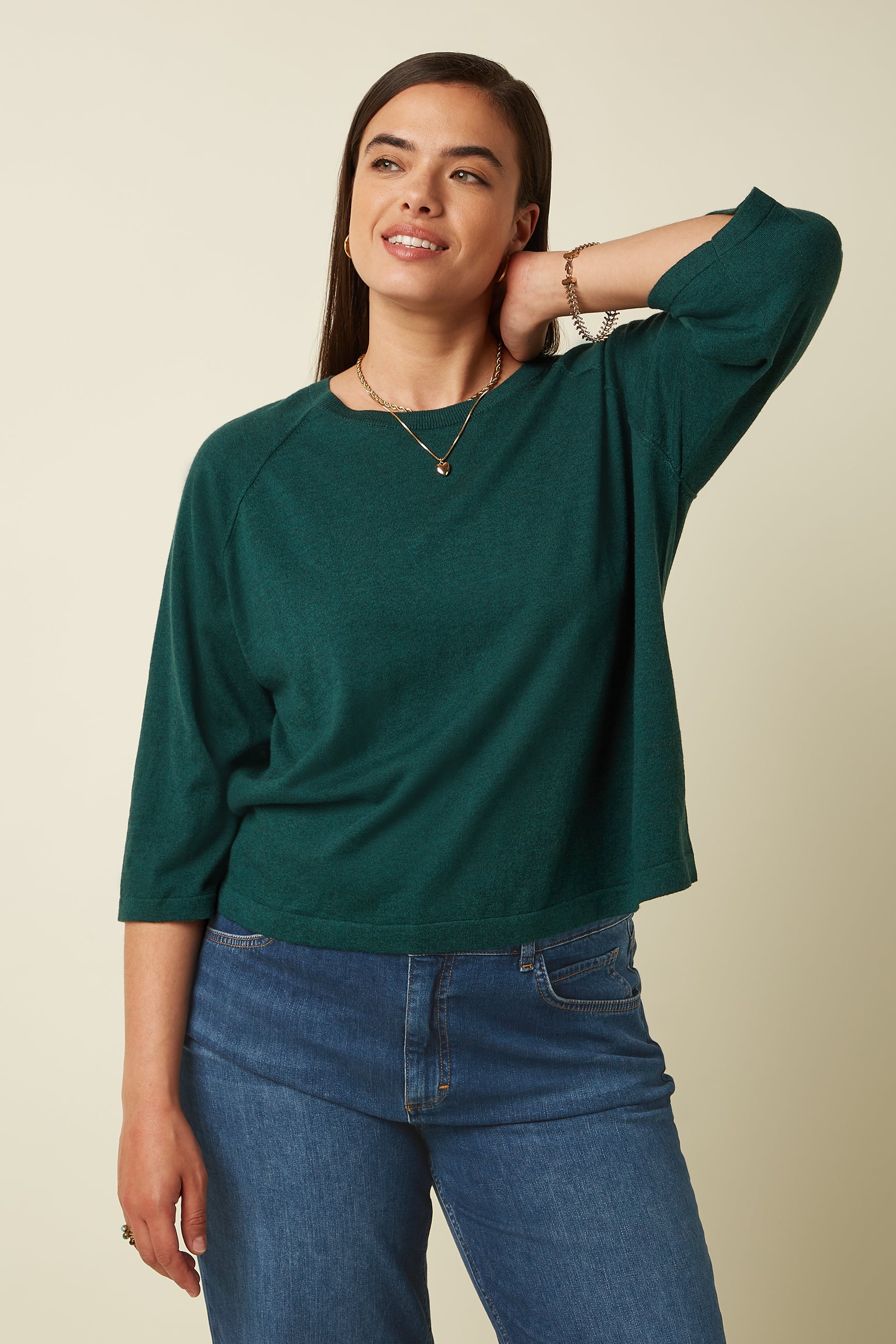Anya Top Cocoon - Pine Green