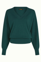 Mauve V Top Cocoon - Pine Green