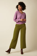 Mauve V Top Cocoon - Crocus Lilac