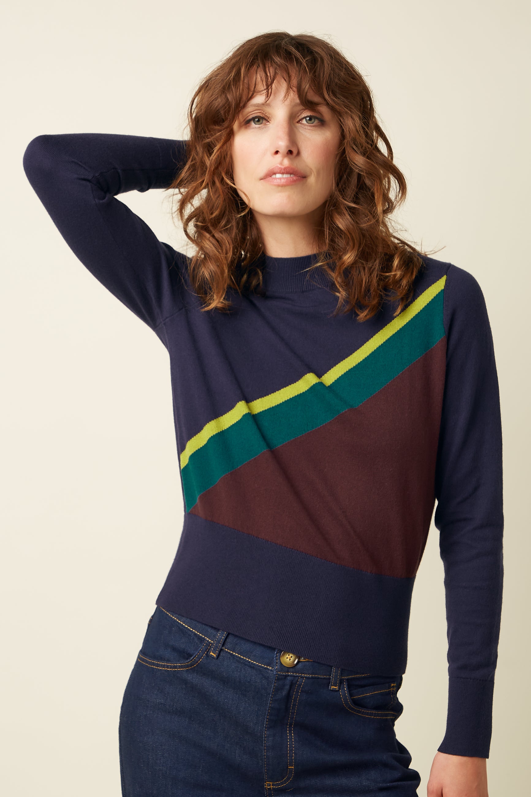 Nilde Top Fume - Evening Blue