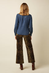 Wes Blouse Monrose - Denim Blue