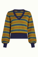 Bell Top V-Neck Rosedale - Multi Color