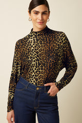 Valentina Turtle Top Fargo Jersey - Natural