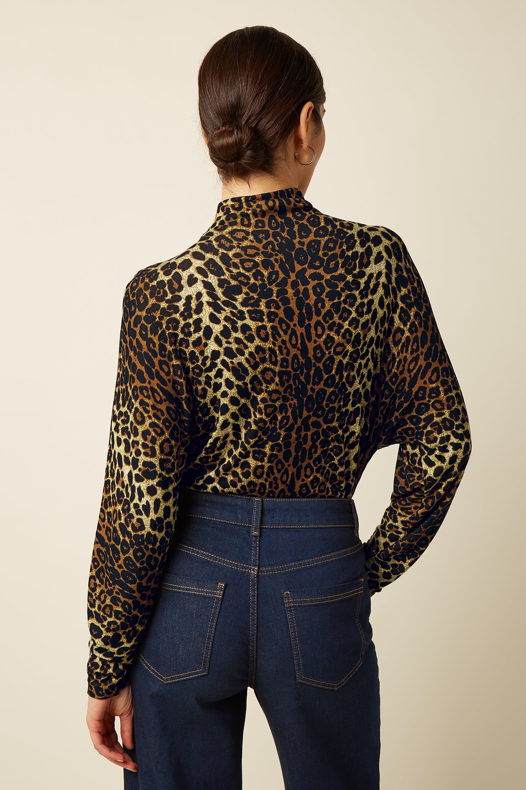 Valentina Turtle Top Fargo Jersey - Natural