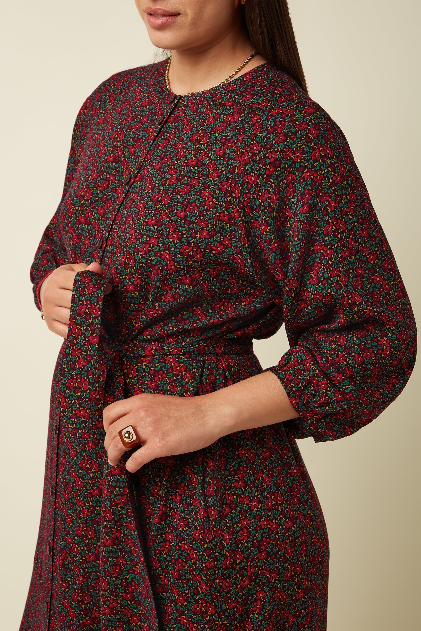 Cybil Dress Juniper - Grape Red