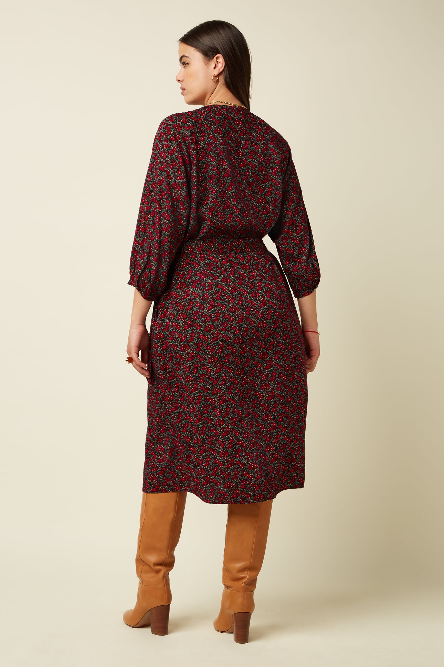Cybil Dress Juniper - Grape Red