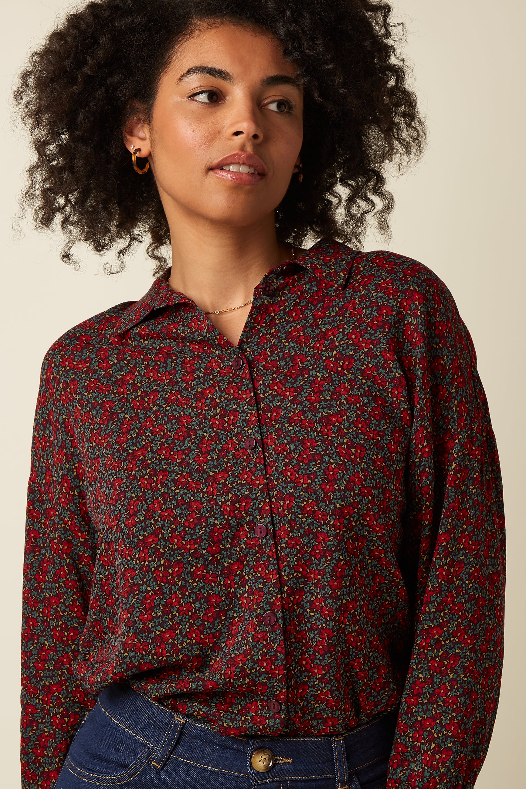 Fee Blouse Juniper - Grape Red