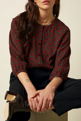 Cybil Blouse Juniper - Grape Red