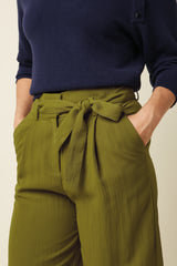 Ava Pants Carter - Mustard Green