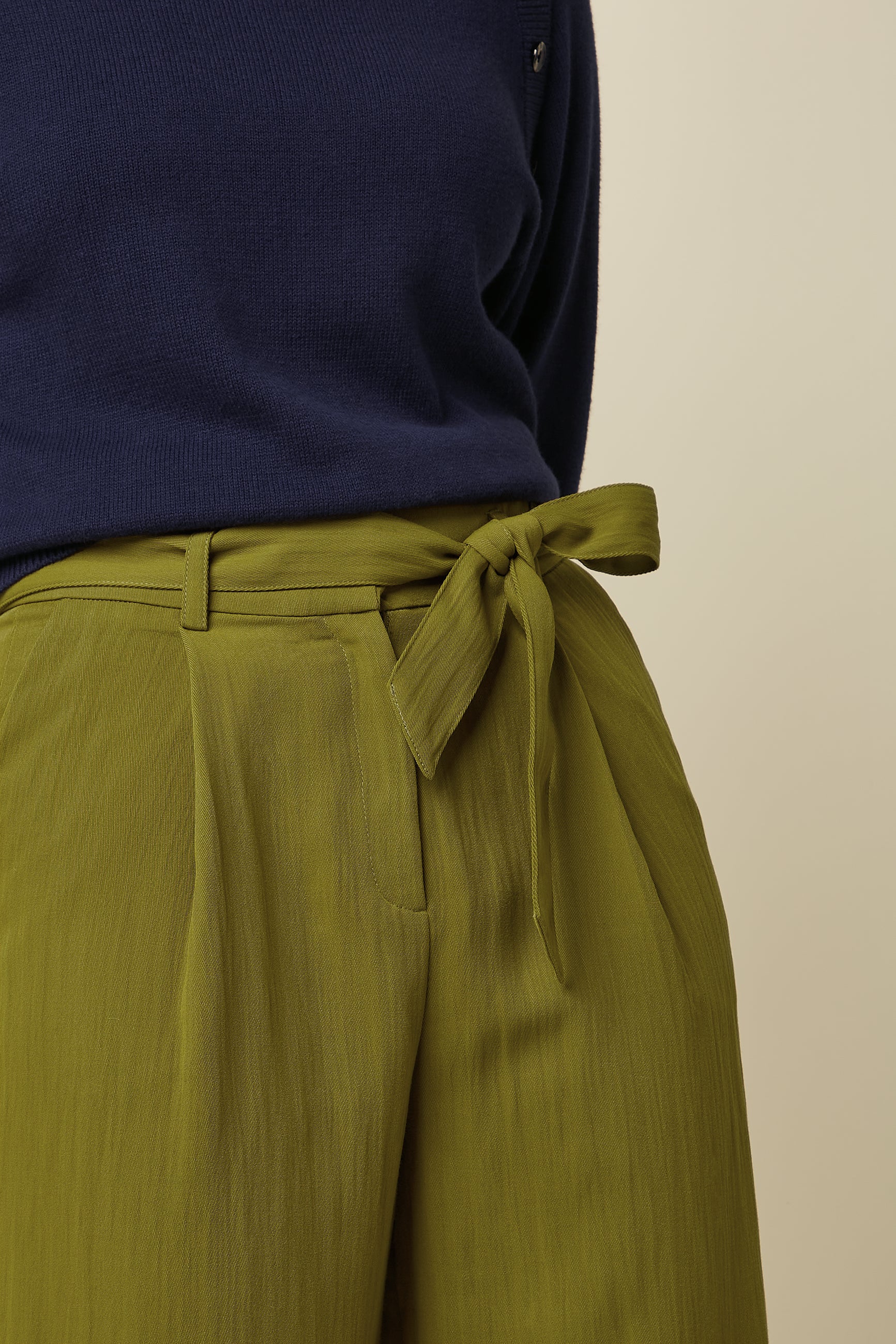 Ava Pants Carter - Mustard Green
