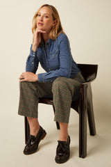Federica Pants Vine Jacquard - Beige
