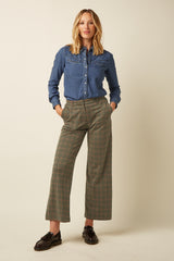 Federica Pants Vine Jacquard - Beige