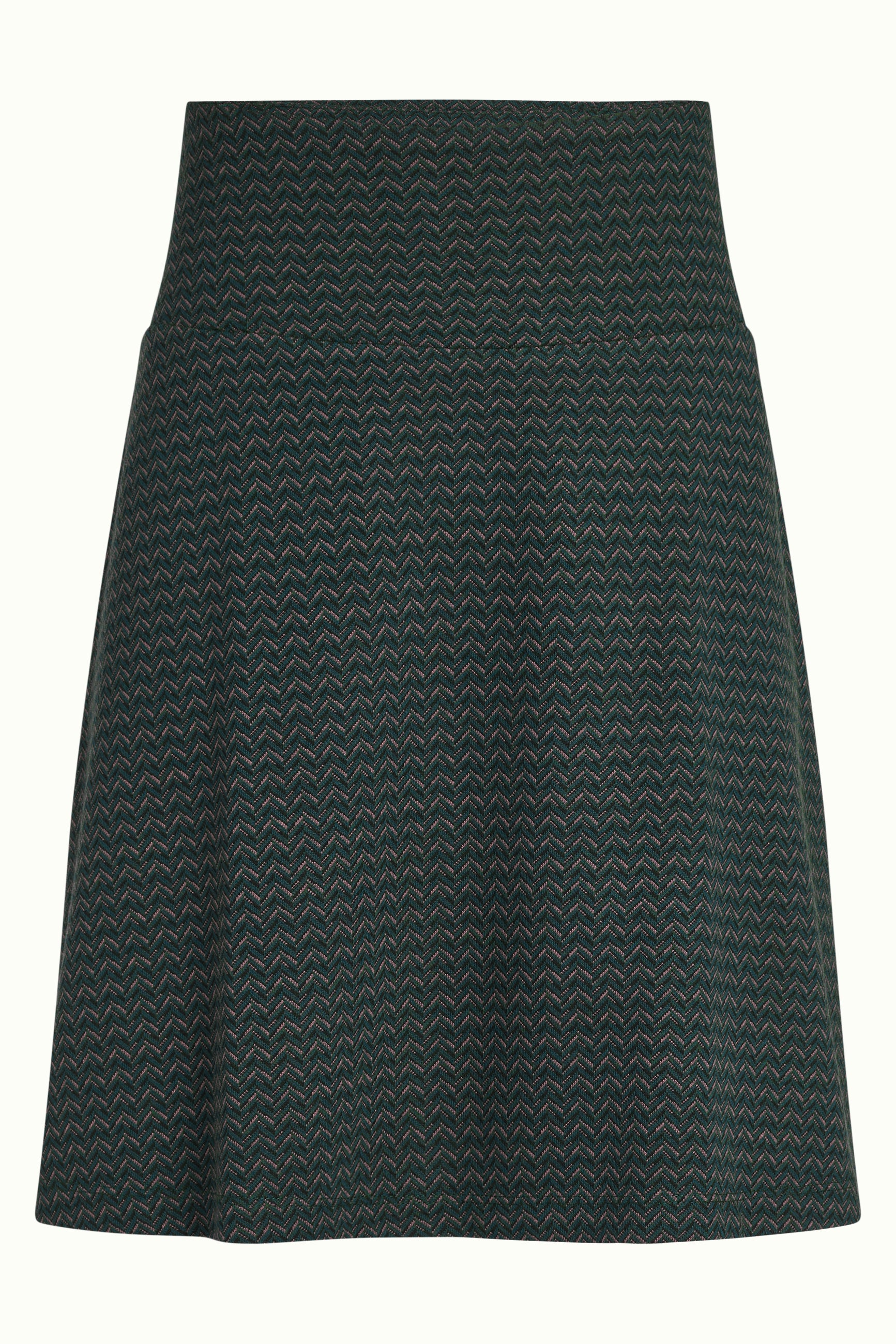 Border Skirt Wander Jacquard - Pine Green
