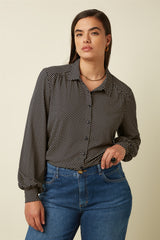 Carina Blouse Piper - Ink Blue