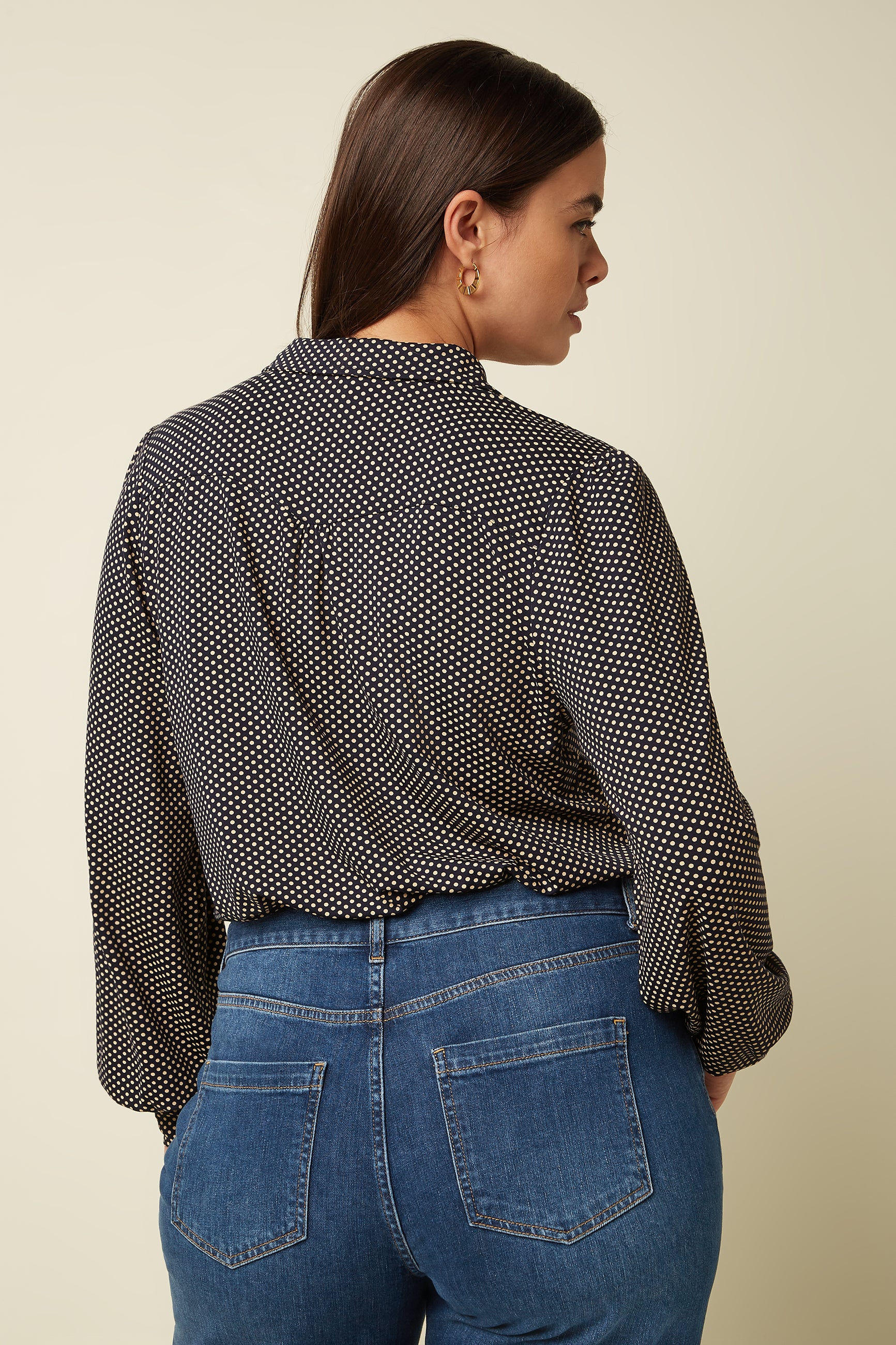 Carina Blouse Piper - Ink Blue
