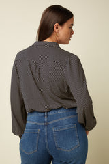 Carina Blouse Piper - Ink Blue