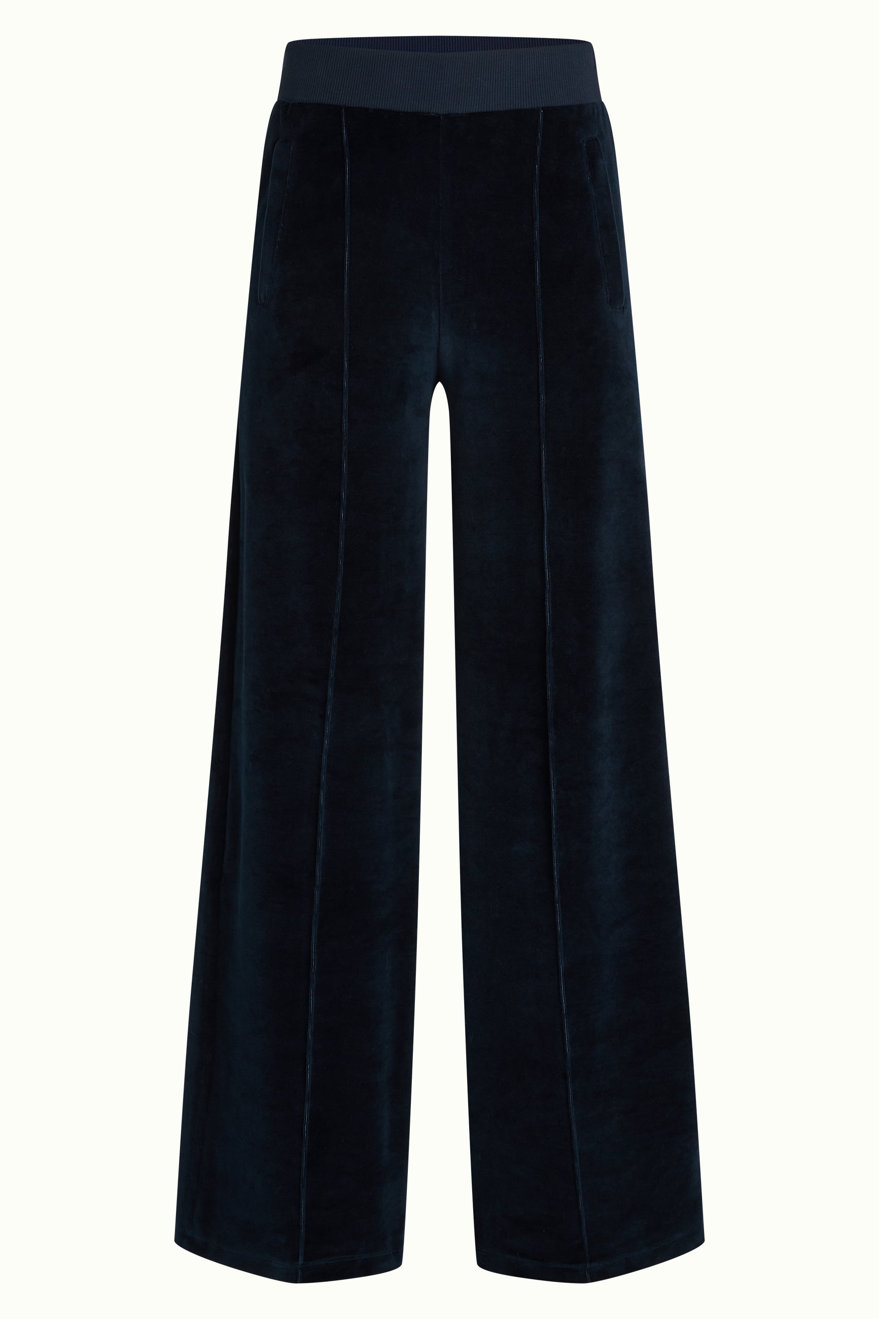 Sweat Pants Baton Velvet - Sapphire Blue