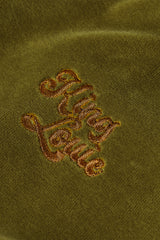 Febe Sweater Baton Velvet - Mustard Green