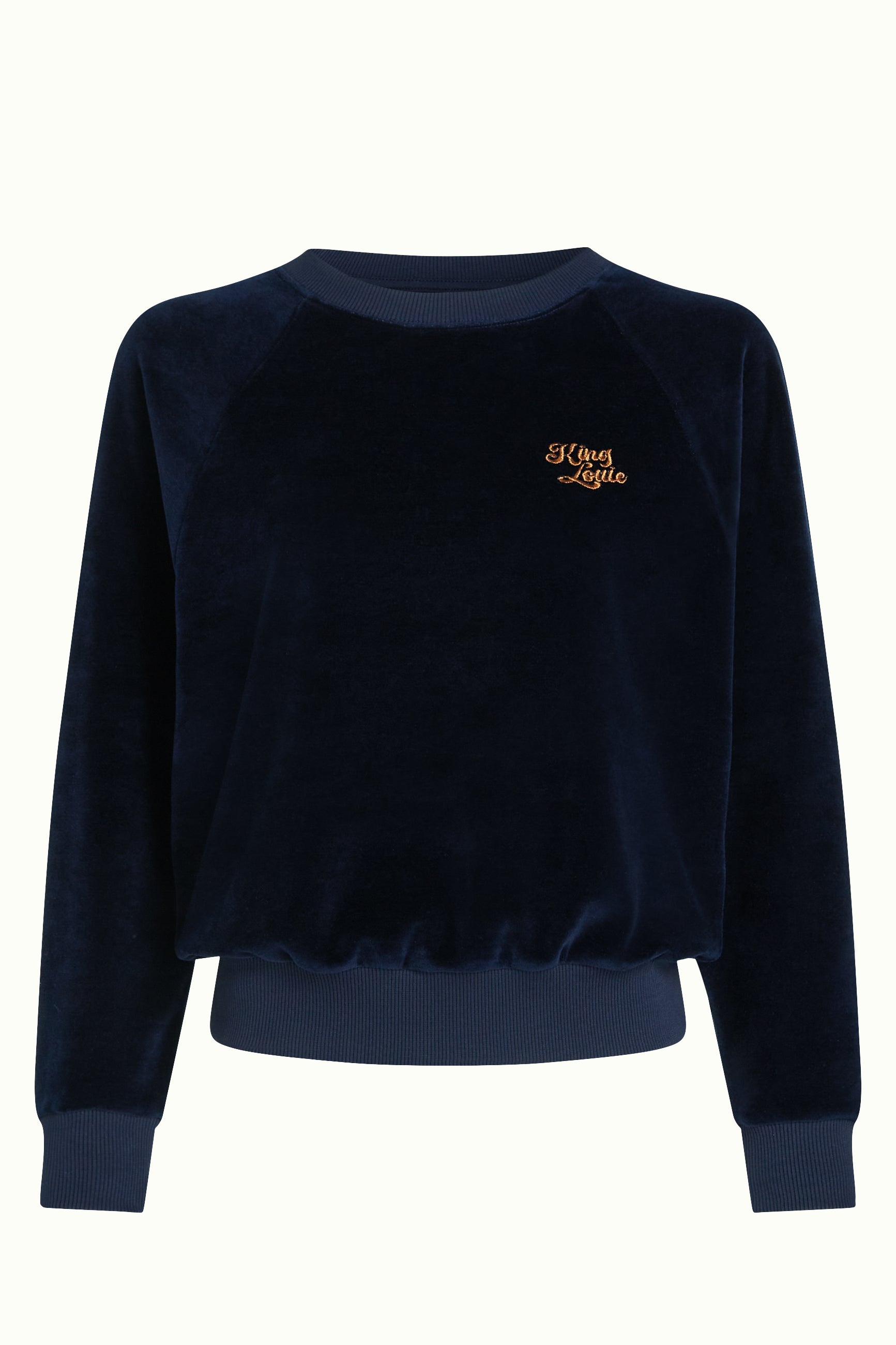 Febe Sweater Baton Velvet - Sapphire Blue