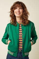 Varsity Jacket Hollis Sweat - Meadow Green