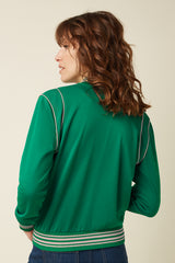 Varsity Jacket Hollis Sweat - Meadow Green