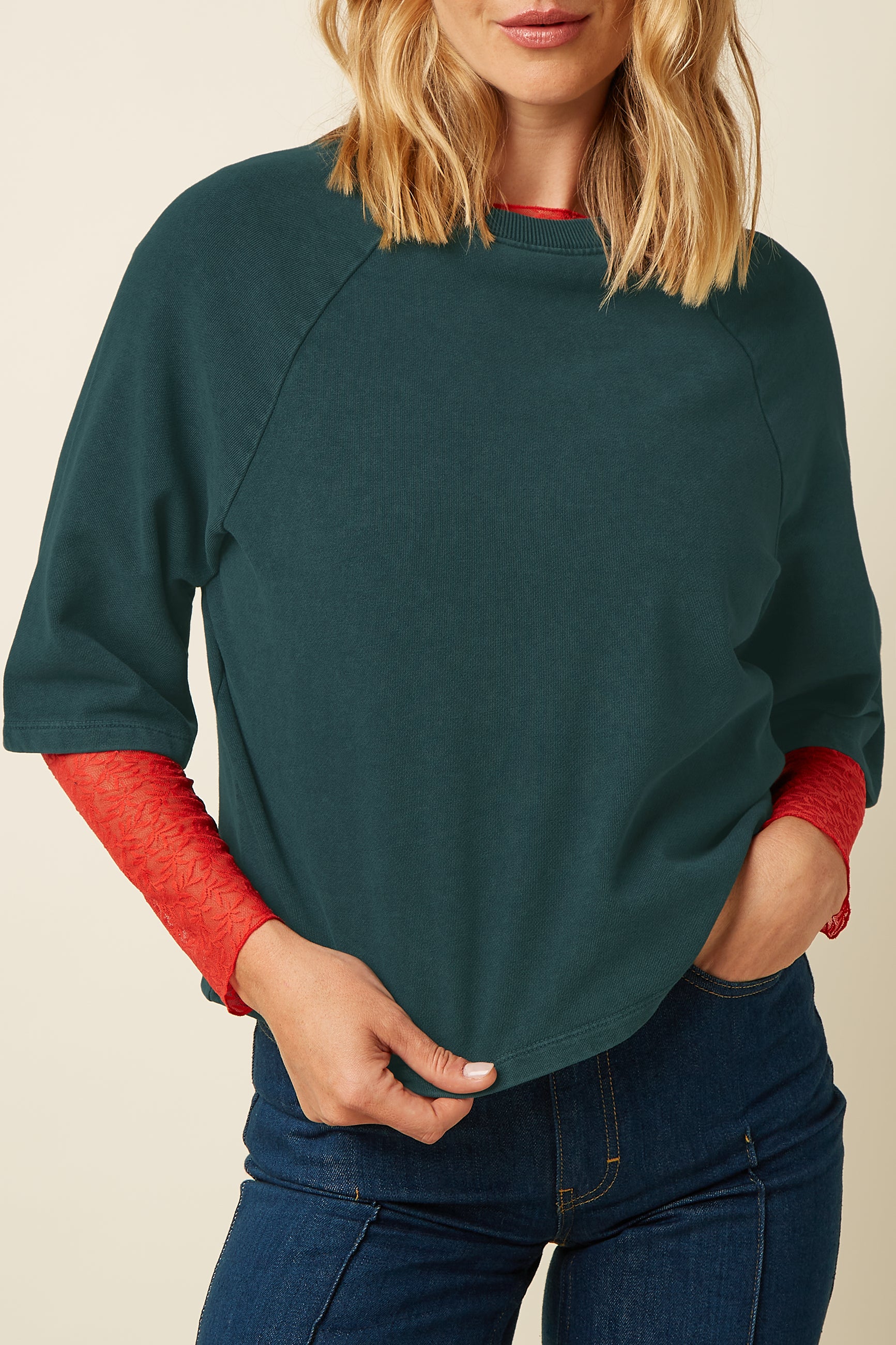 Anya Sweater Wilde Sweat - Pine Green