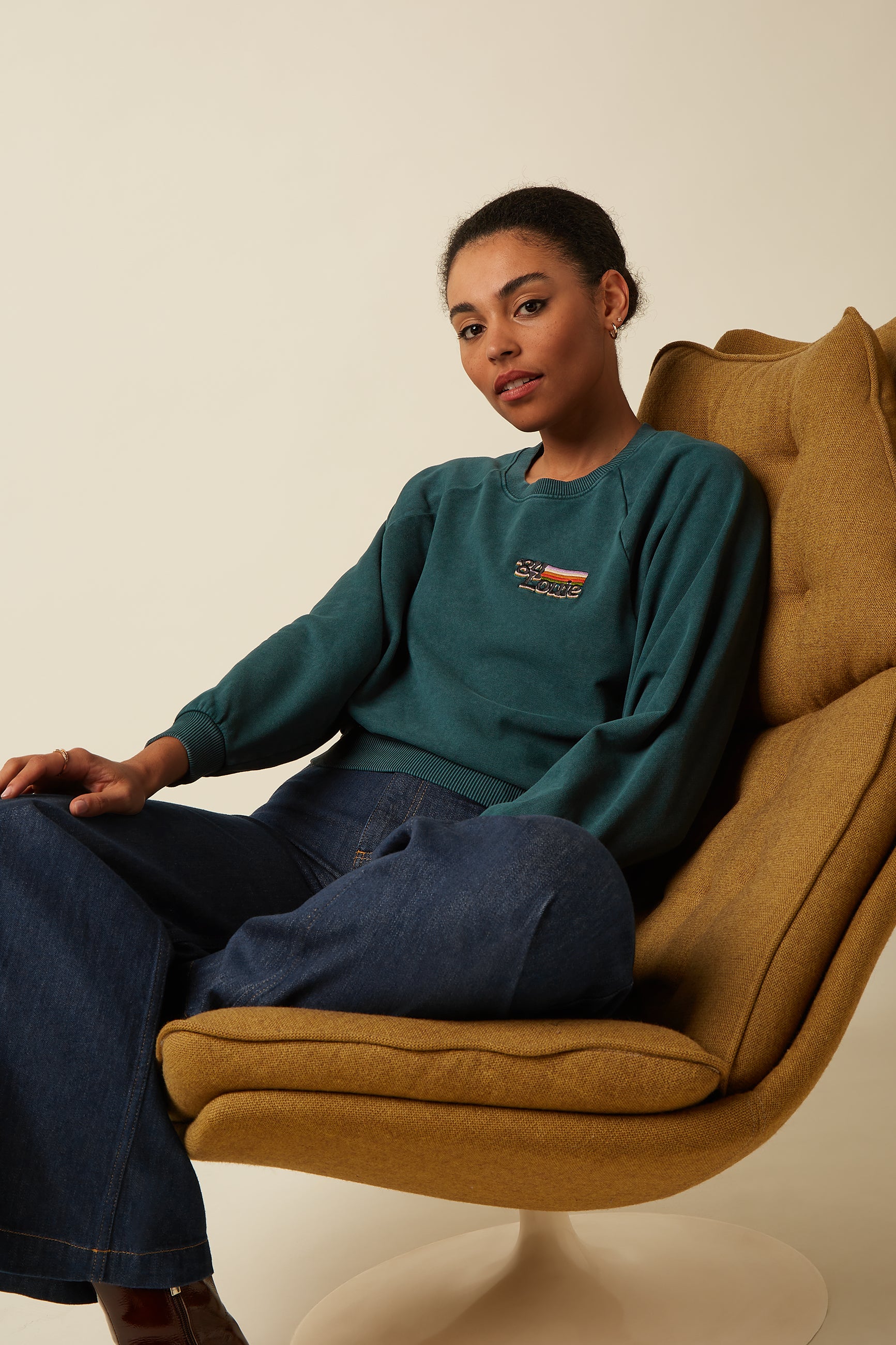 Bibi Sweater Wilde Sweat - Pine Green
