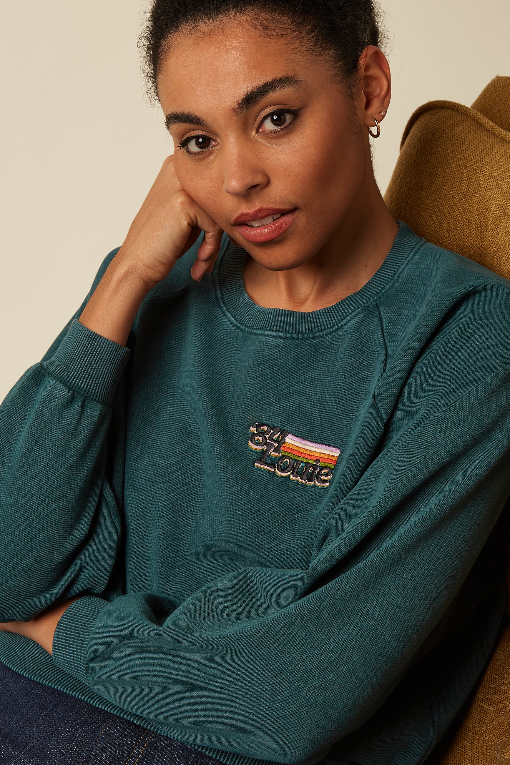 Bibi Sweater Wilde Sweat - Pine Green